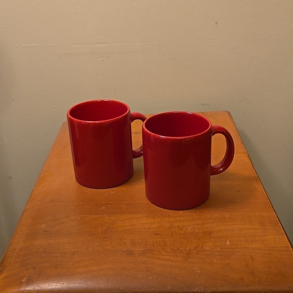 Waechtersbach Spain Red Pair of Coffee Mugs